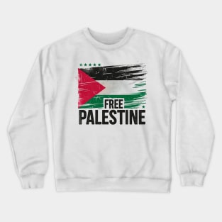 Free Palestine Crewneck Sweatshirt